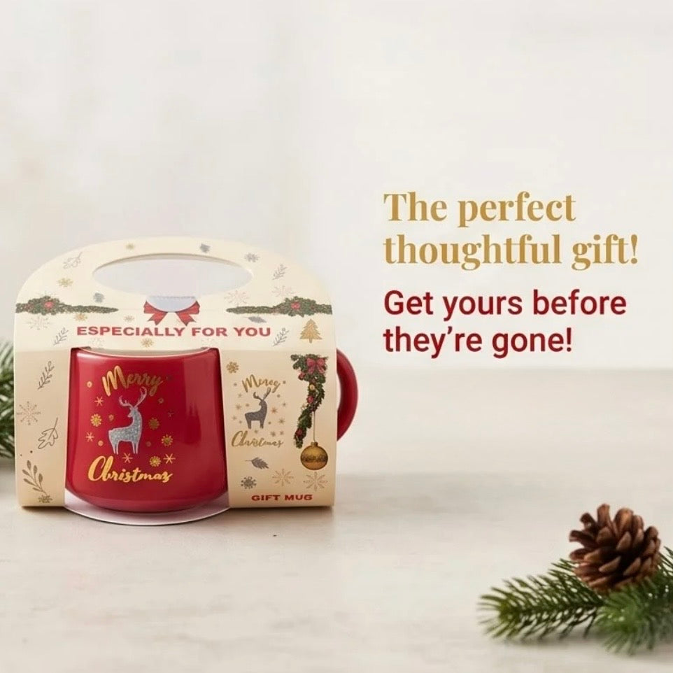 Christmas Red Ceramic Mug #CM4335