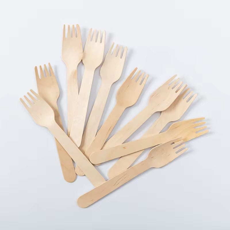 100pcs/pack Wooden fork #WF2096