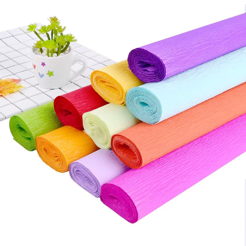 50cmx2m Premium Crepe Paper — Bright Colors, Endless Possibilities #CP4027