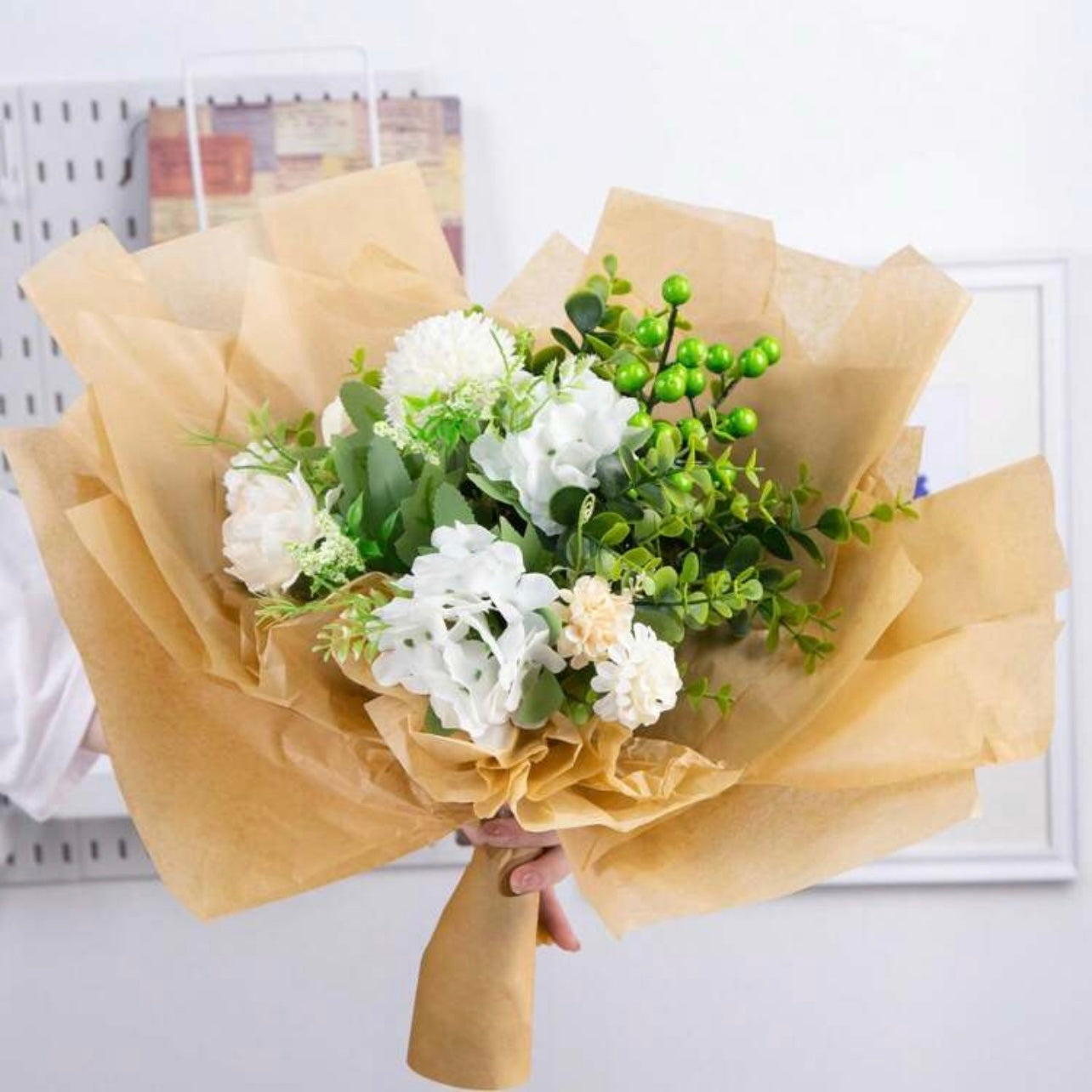 100 Sheets Khaki Tissue Paper 35 X 50 Cm #WP1438