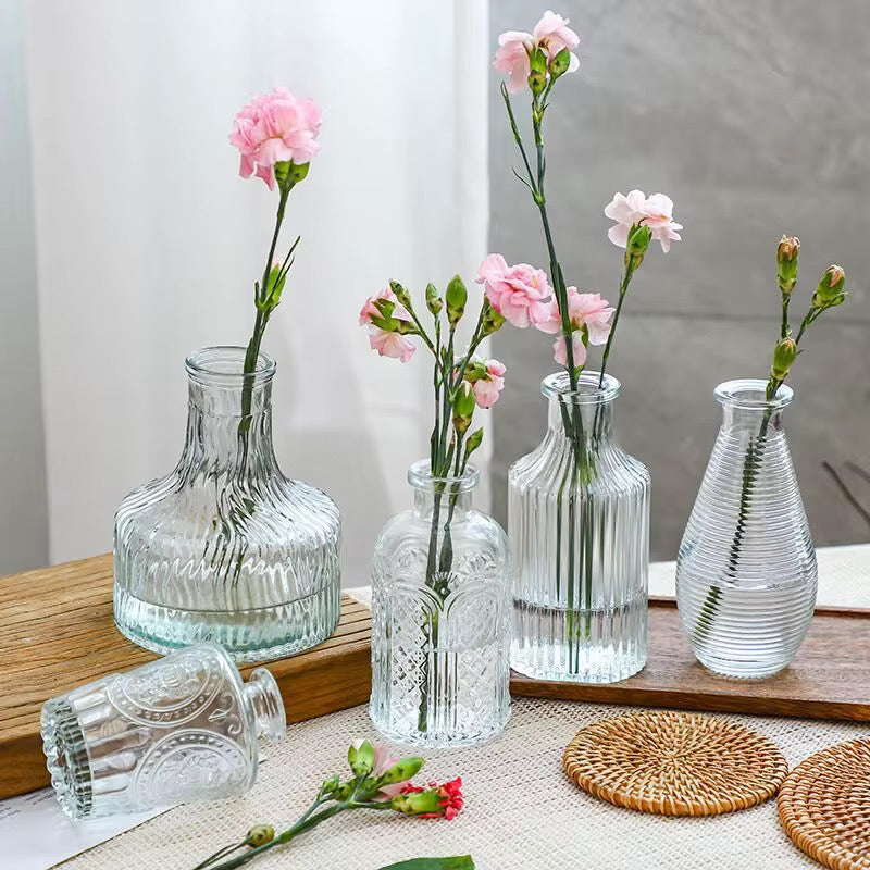 Decorative Clear Glass Flower Vases  #GV2617