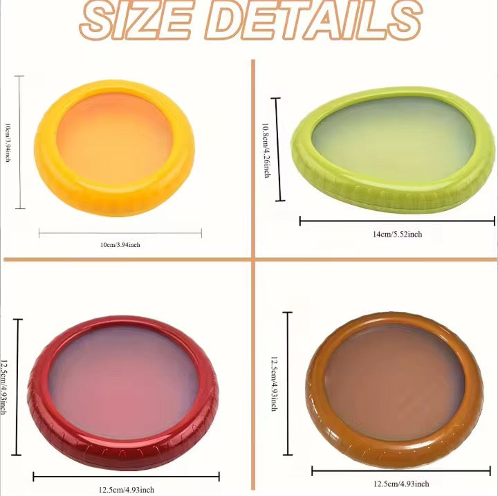 Reusable Stretch Food Covers – Set of 4  #GS3947