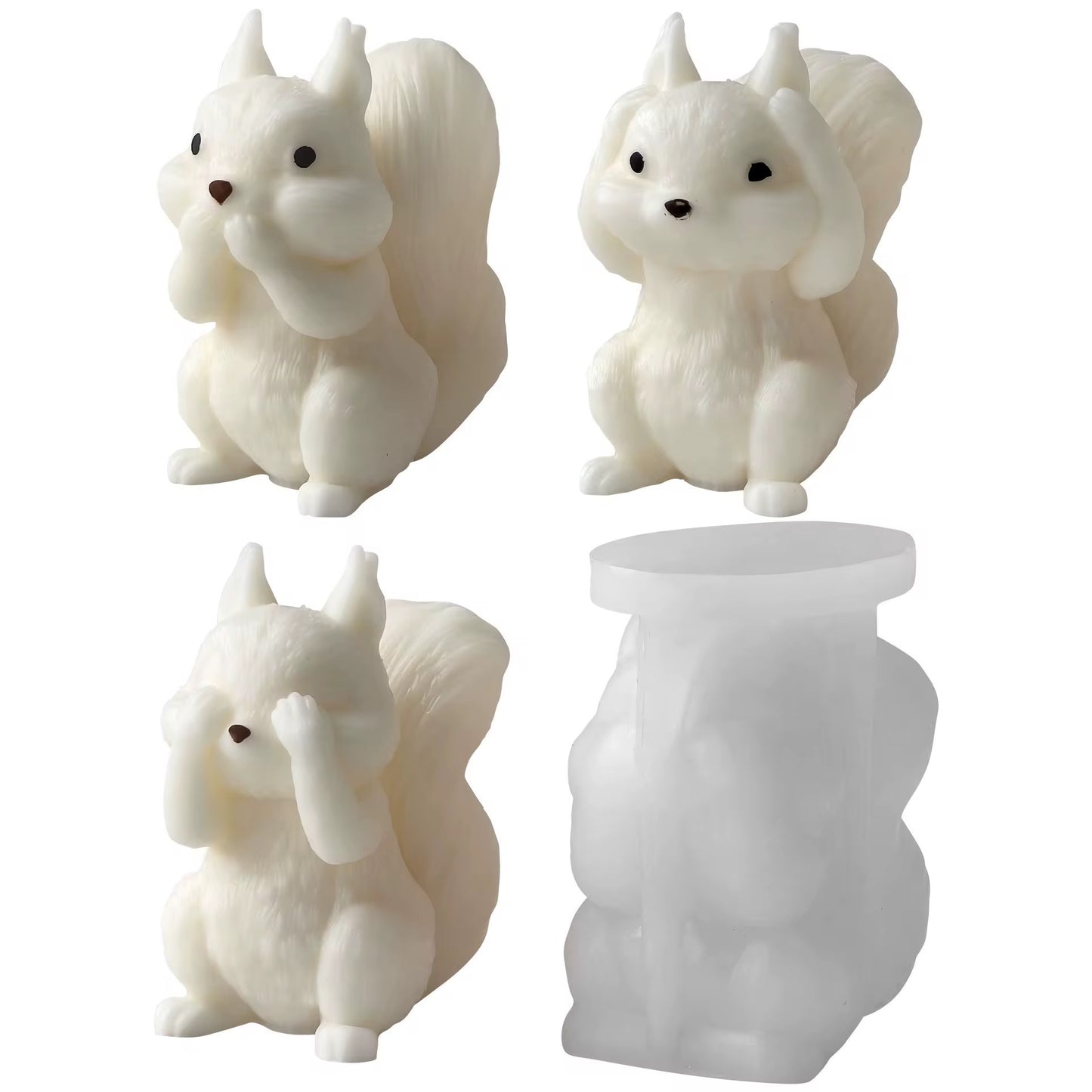 Big Tail Squirrel Silicone Mold #SM2315