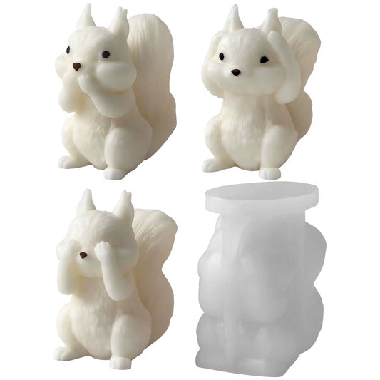 Big Tail Squirrel Silicone Mold #SM2315