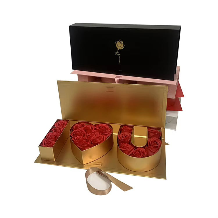 Luxury LOVE Rose Gift Box with Satin Ribbon #LB4326