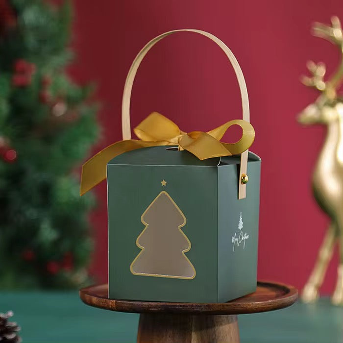 X6pcs Christmas Box With Handle #CB2305