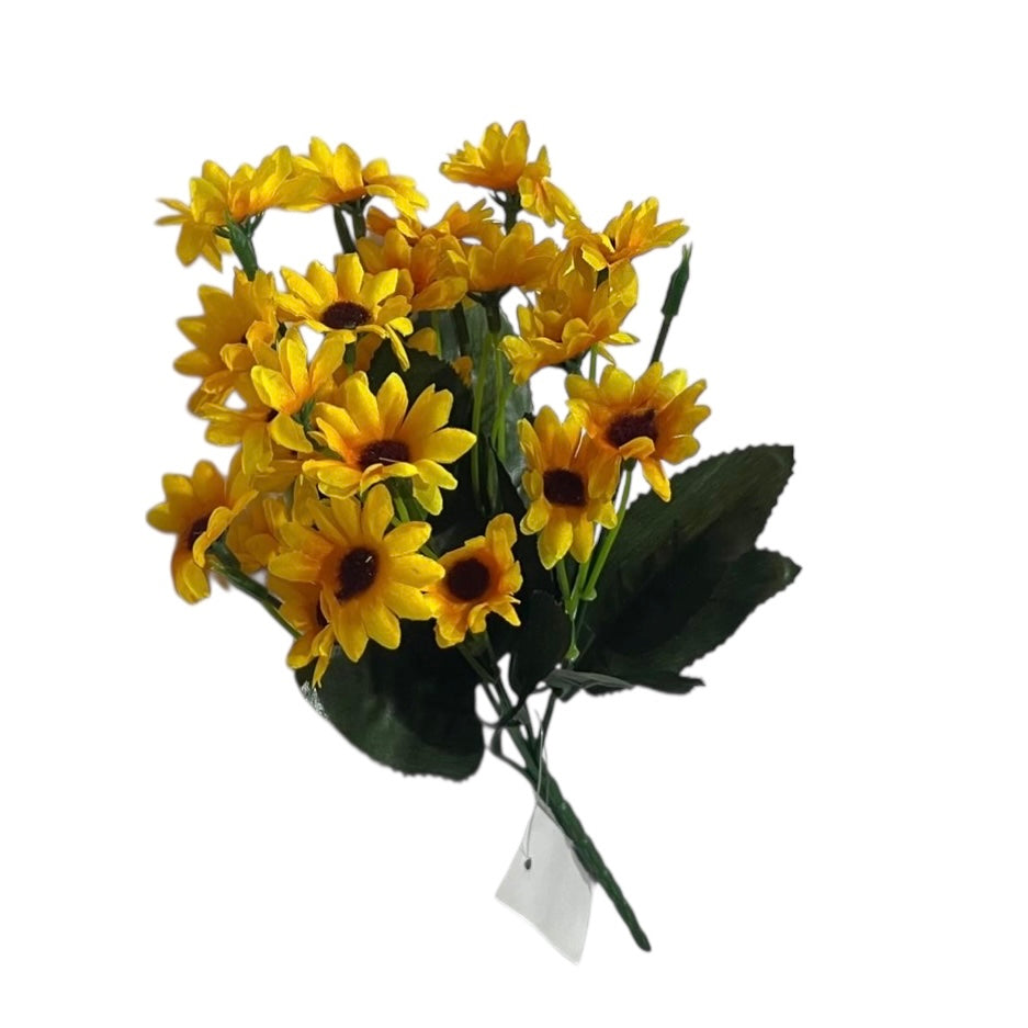 Mini Yellow Artificial Daisy Bouquet – 30cm #AF2854