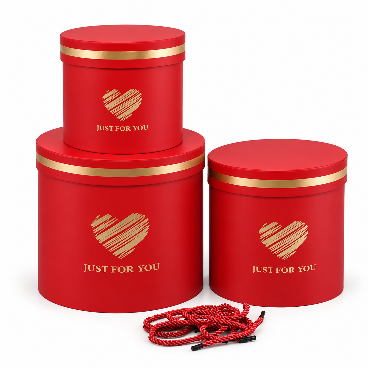 Luxury Round Gift Box Set – 3 Pieces #GB4320