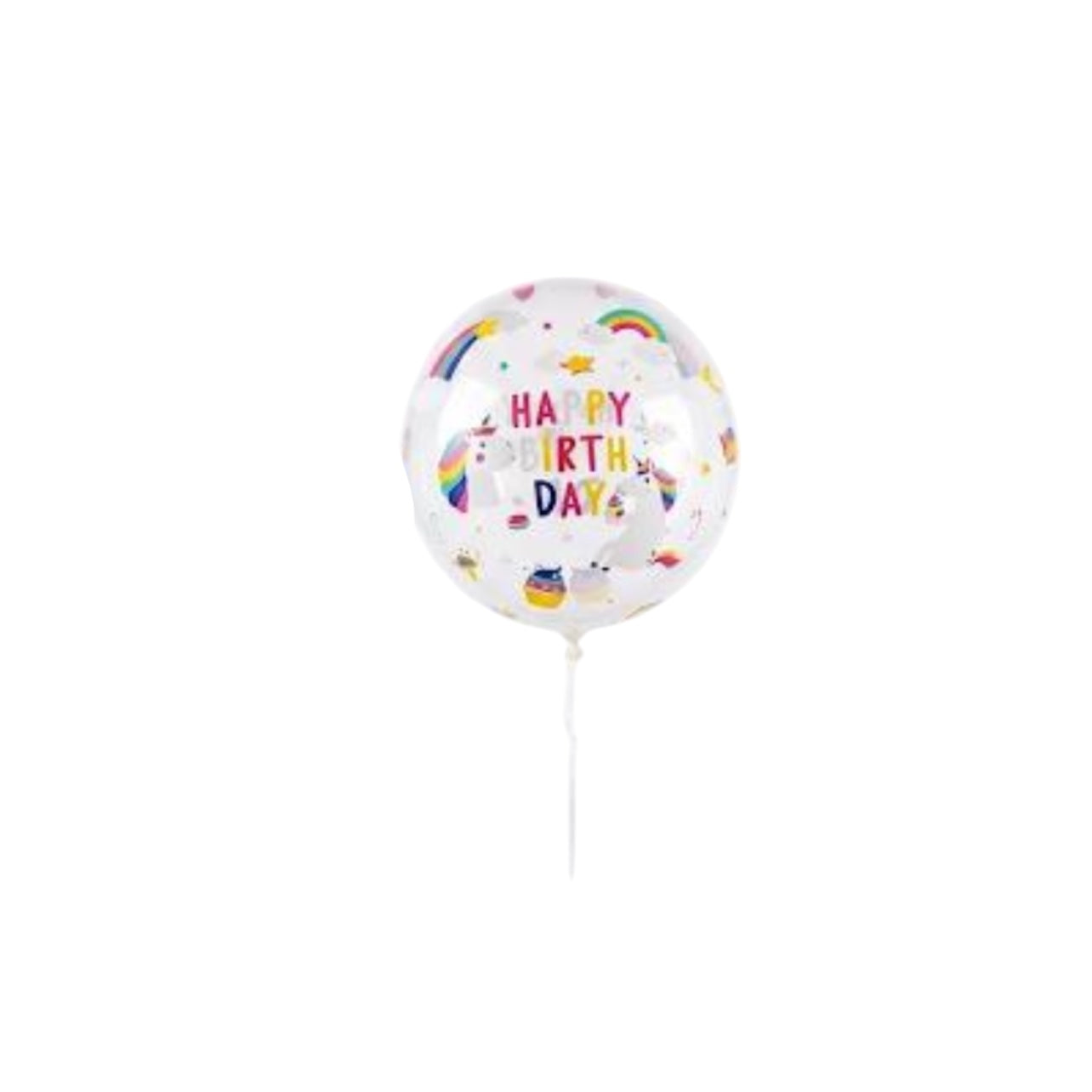 55cm Transparent Birthday Balloons – Kids Theme# FB2979
