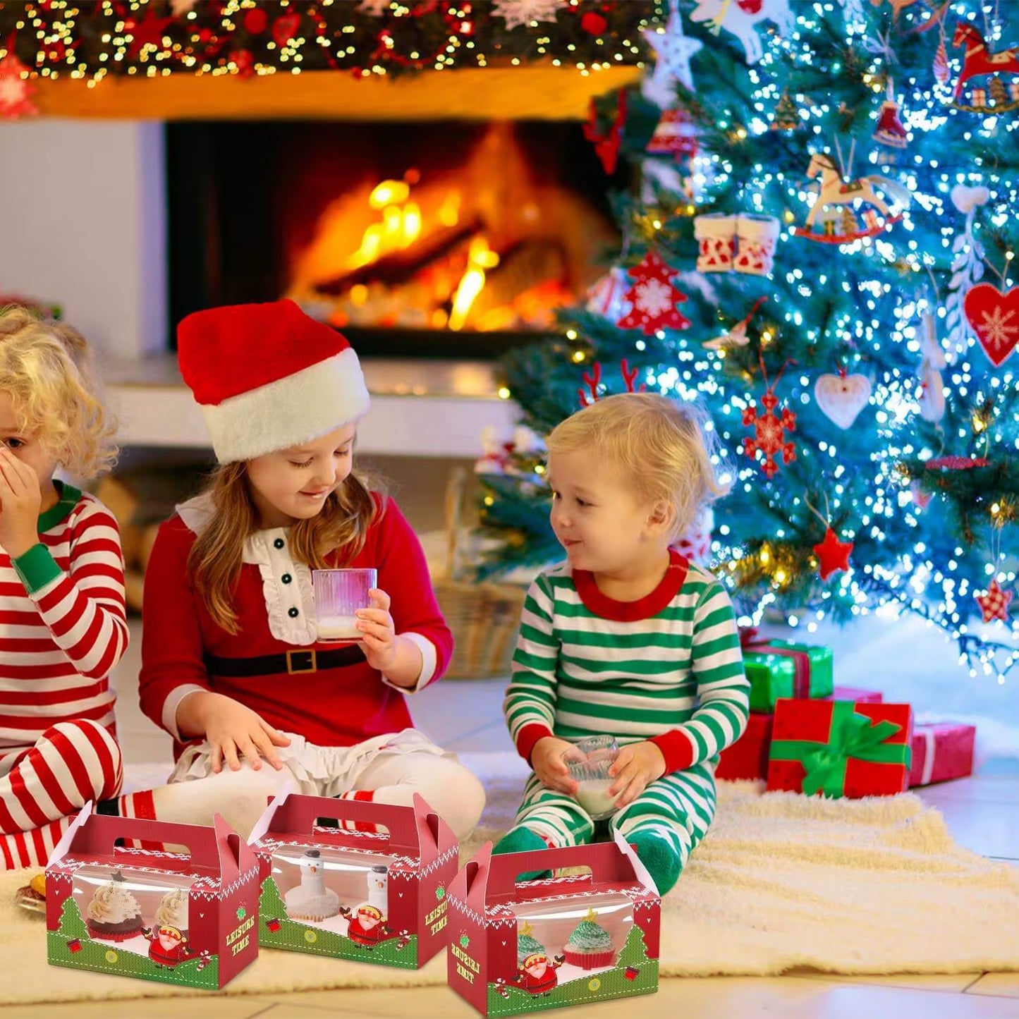 2 Grids Christmas Cake Box #CB2299