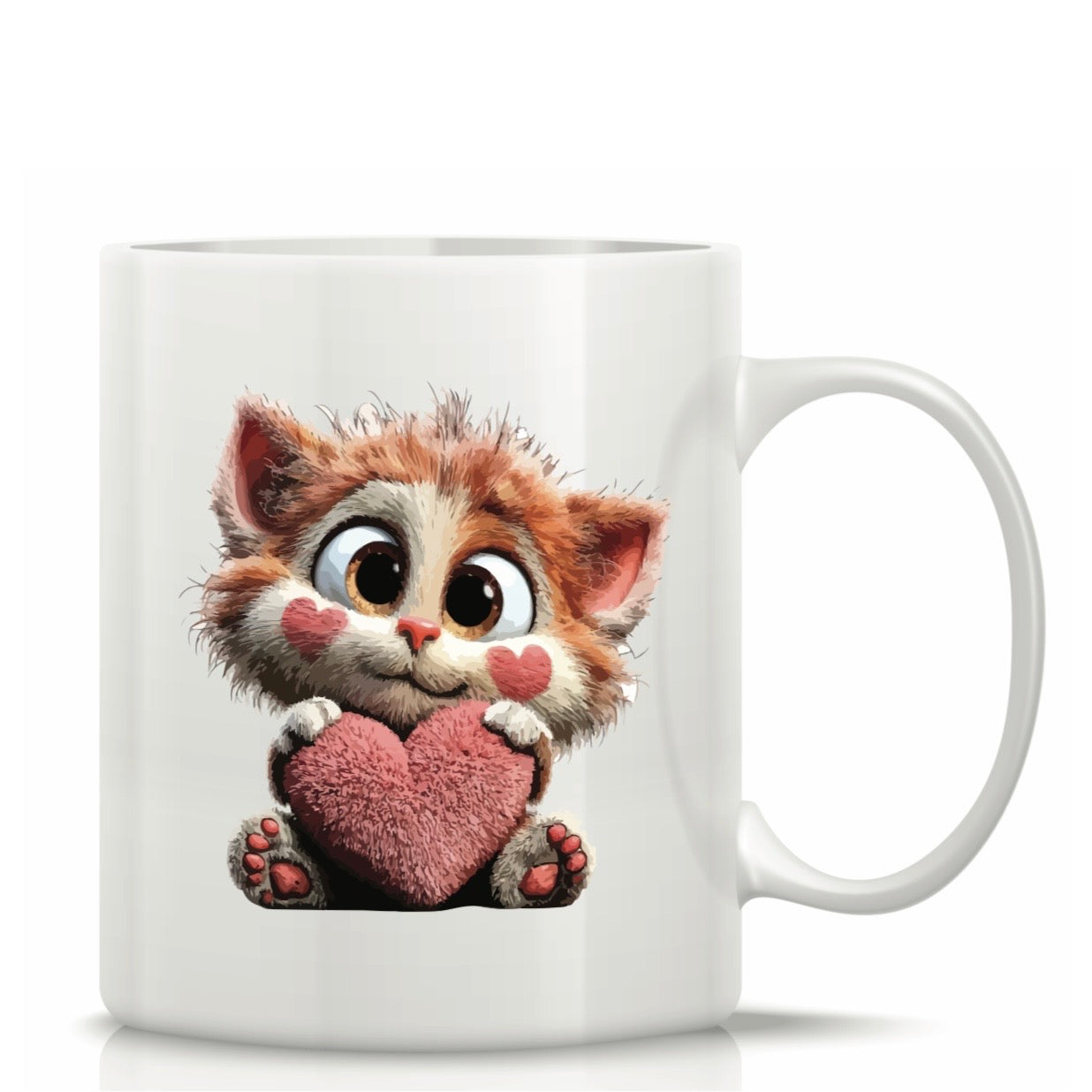Printed Glass Mug with Cute Illustrations #GM3061