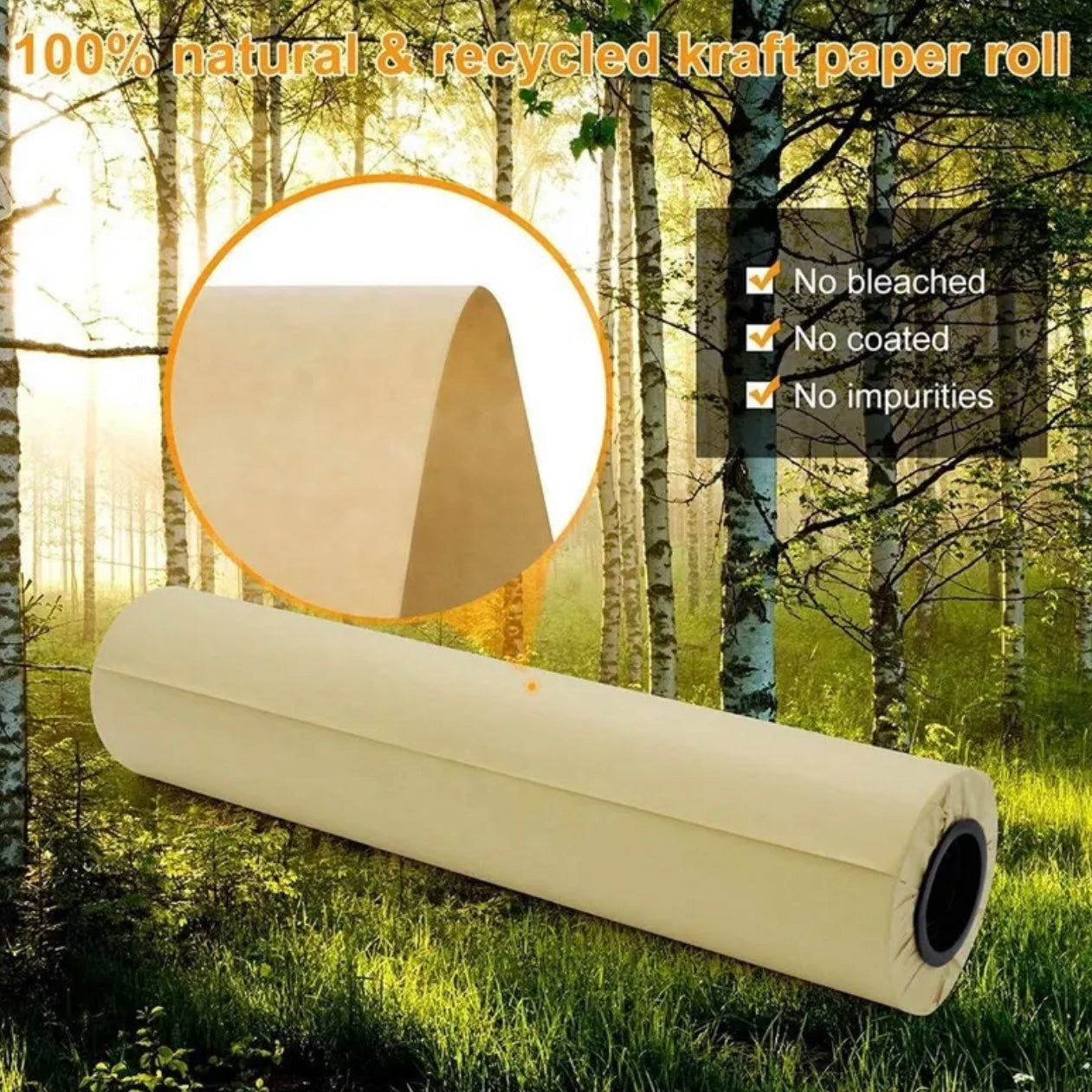 10mx38cm Width Kraft Paper DIY Gift Wrapping Moving Supplies Craft Packing Roll #WP2719