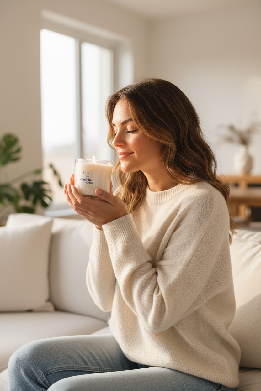 150g Vanilla Cream Scented Natural Candle #SC2408