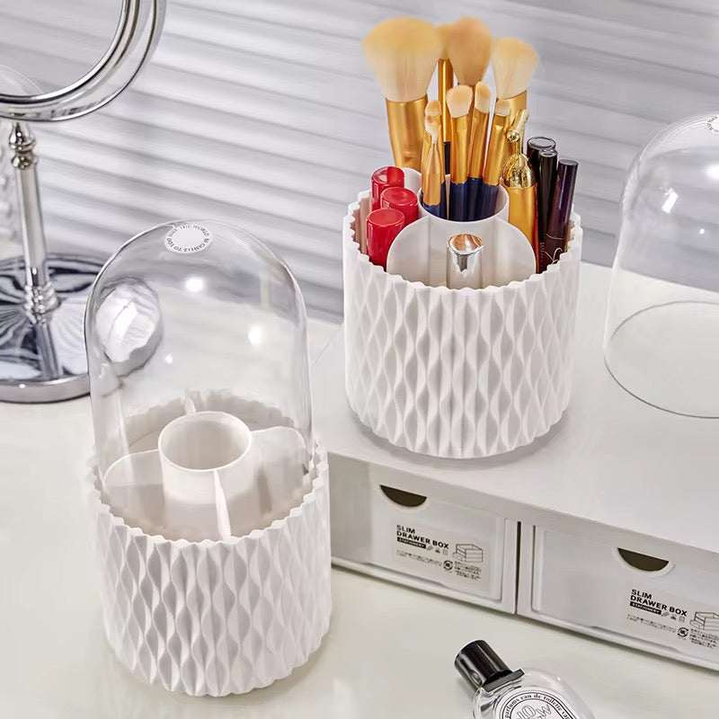 Portable 360 Rotating Makeup Brush Storage Box #MB2011