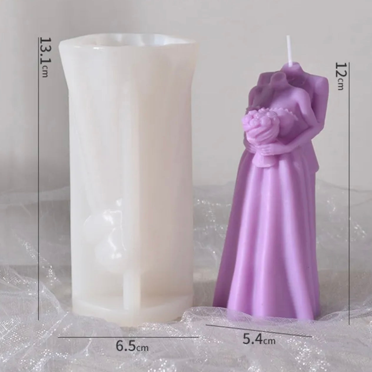 Couple Hugging Body Silicone Mold #SM2720