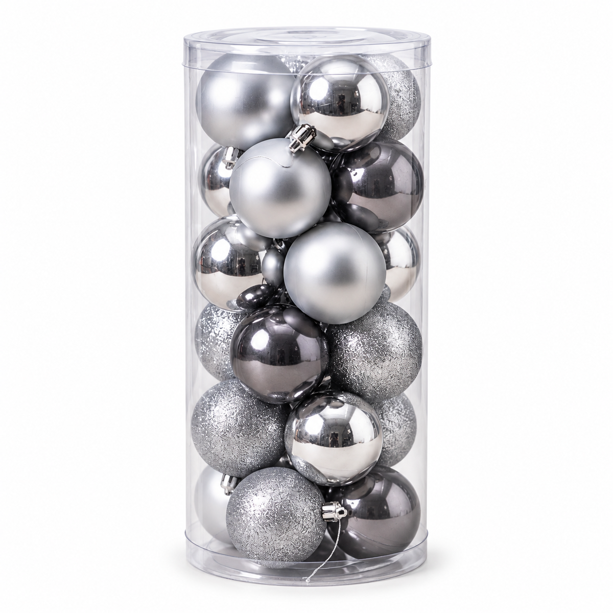 Christmas Baubles Set – 24 Pieces, 6 cm #CD4507