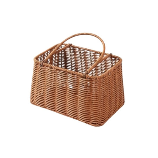 Woven Rattan Flower Basket with Handle #WB2682