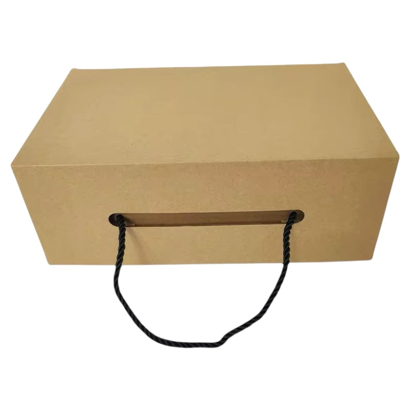 X12pcs/30x20x7cm - Kraft Box With Handle #kB2546