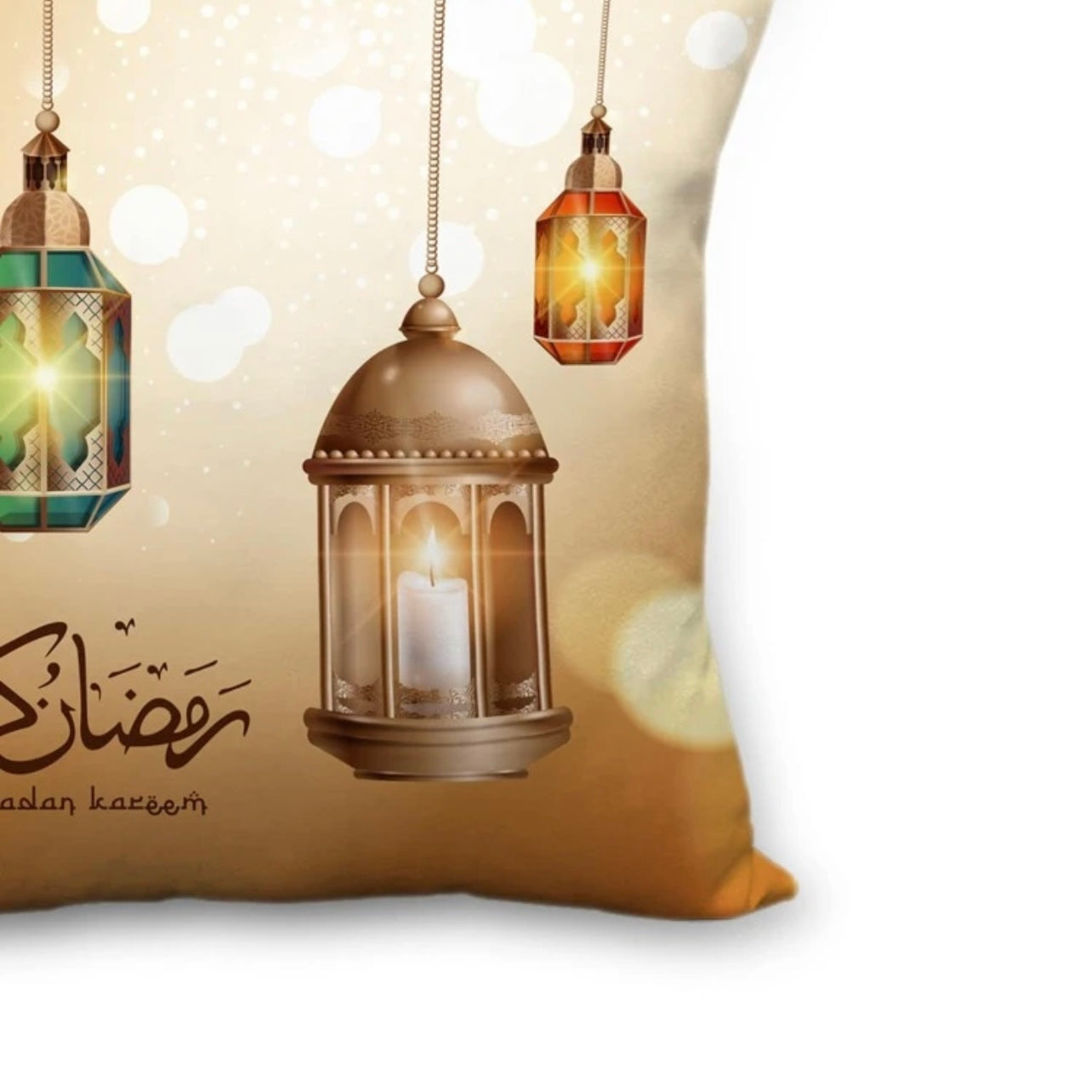 Ramadan Lantern Print Cushion Cover Without Filler #RT1571
