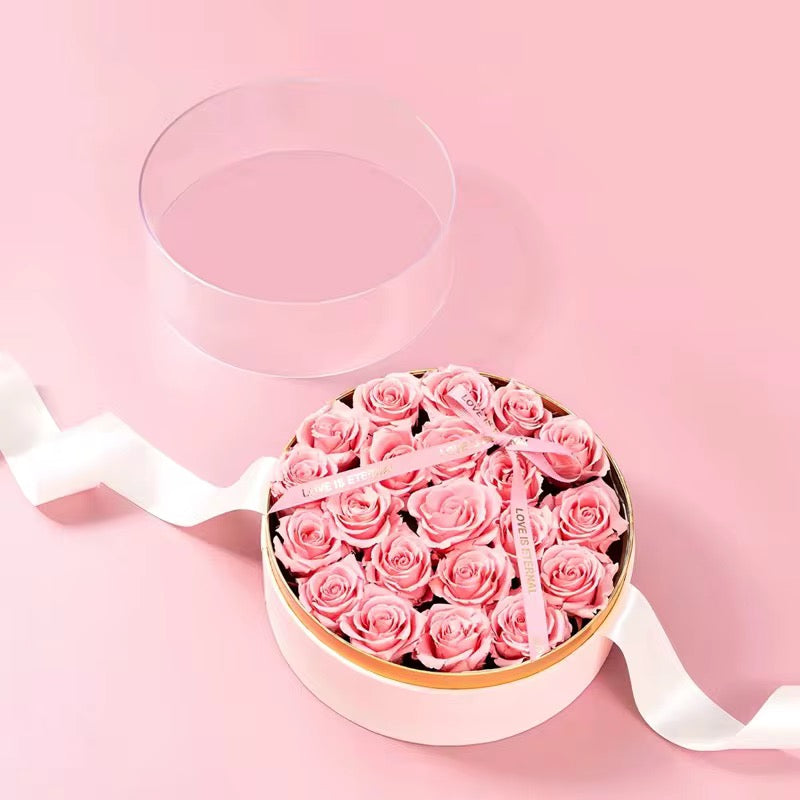 2pcs/Set - Circle Shape Acrylic Top Gift Box #GB2213