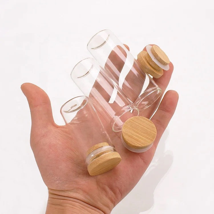 Jar Container With Bamboo Lid