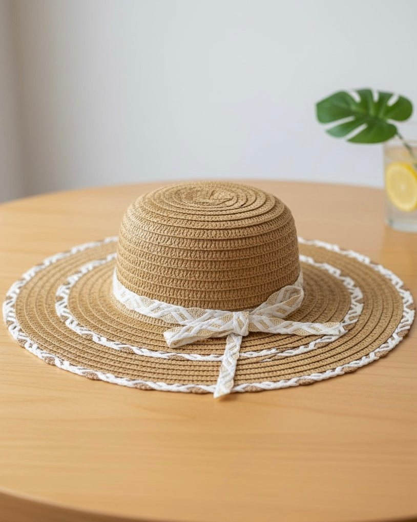 Women’s Elegant Straw Sun Hat #SB3831