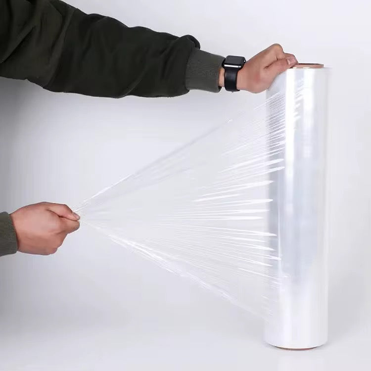 50cmx100m / Transparent Stretch Film Roll – Packaging Wrap #SF3106