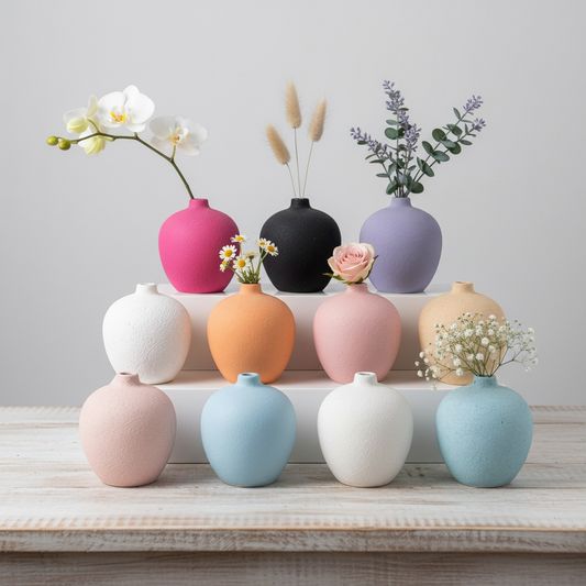 Modern Matte Ceramic Vase – Minimalist Nordic Home Décor #CV3229