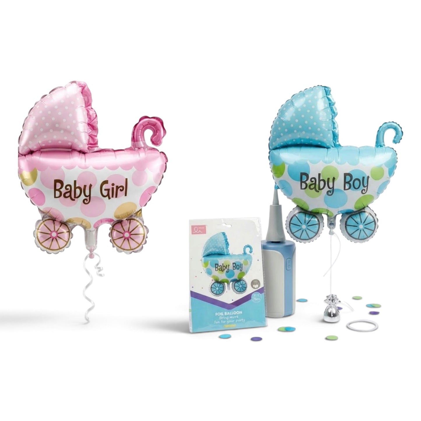 Baby Carriage Foil Balloon – 79 cm #BFGF003