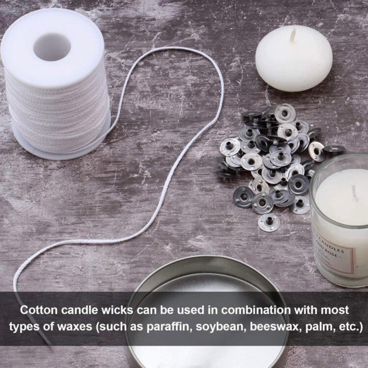 61m Cotton Candle Wick #CW1099