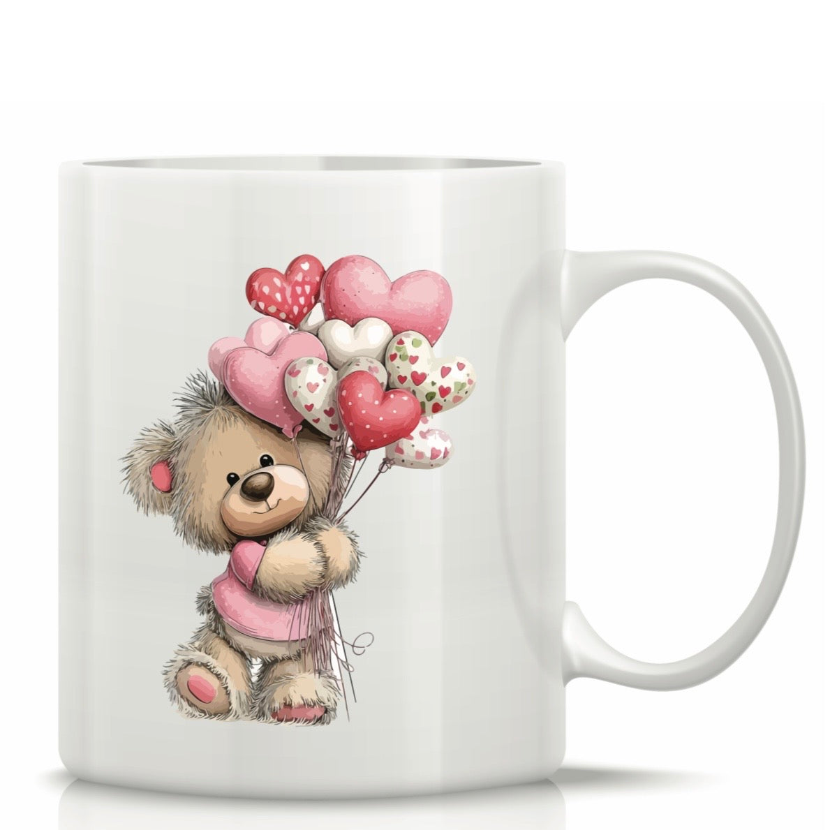 Printed Glass Mug with Cute Illustrations #GM3056