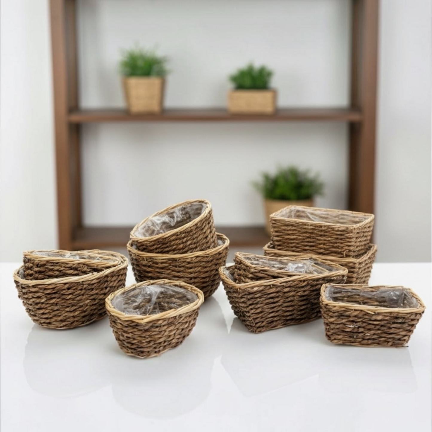 Handwoven Wicker Storage Basket Set #WB3976