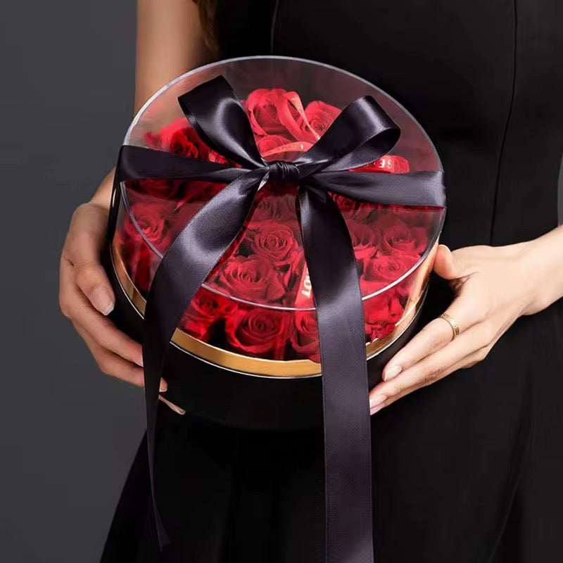 2pcs/Set - Circle Shape Acrylic Top Gift Box #GB2213