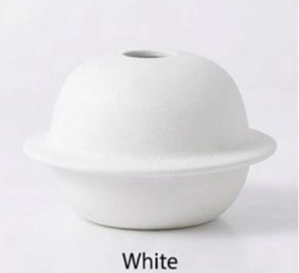Planet Shape Ceramic Vase – Modern Matte Decorative Vase #CV3226