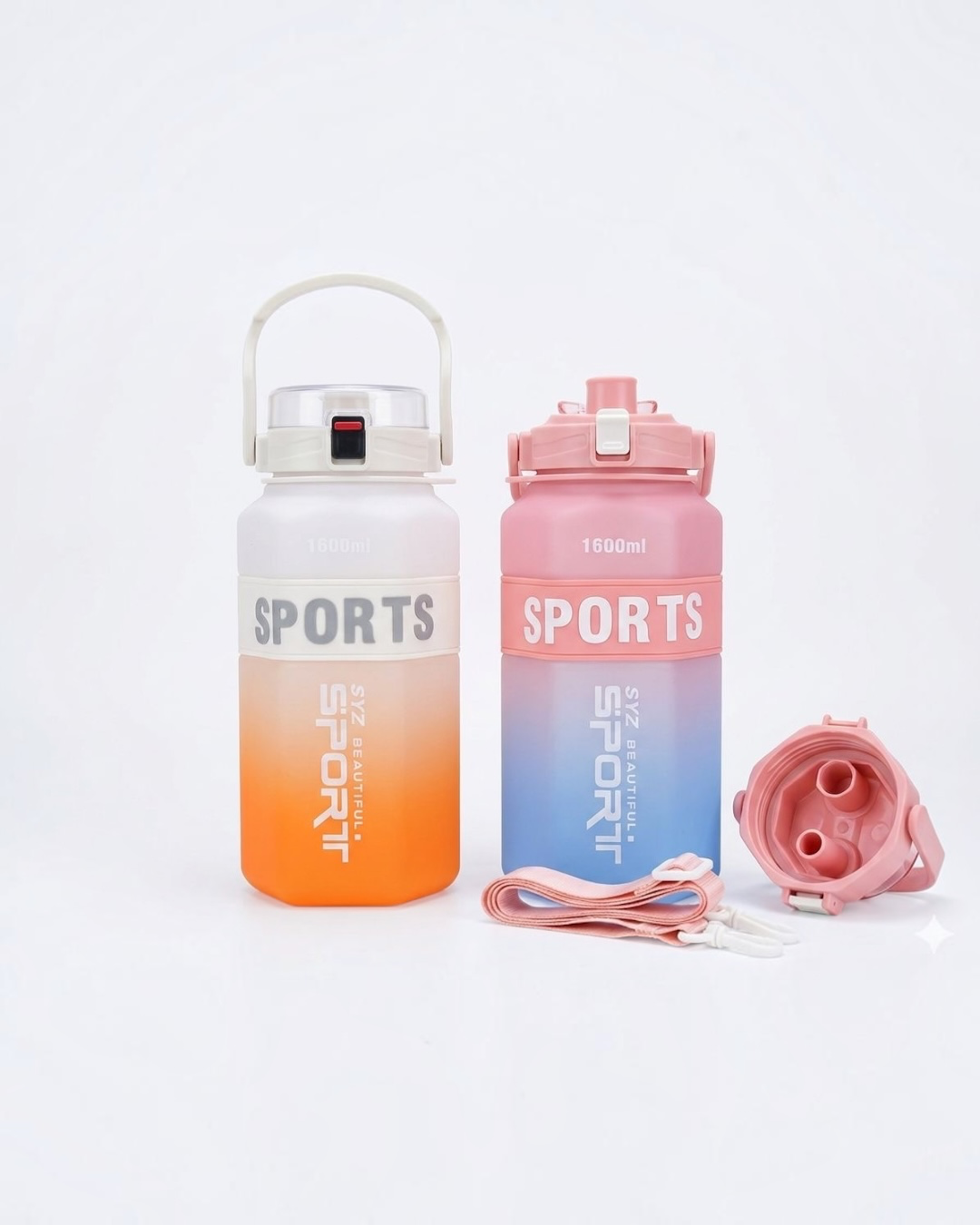 1600ml Sports Water Bottle with Strap #WB3886