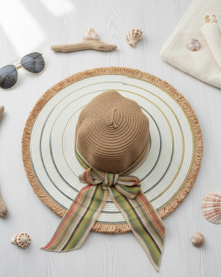 Women’s Wide Brim Beach Sun Hat #SB3827