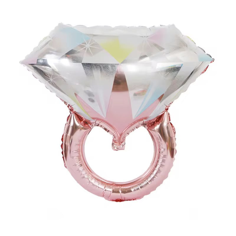 Royal Crown & Diamond Ring Foil Balloons #FB2908