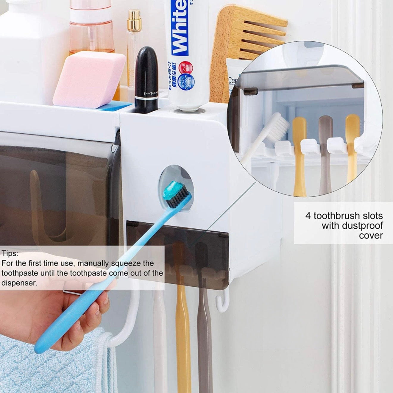 Toothbrush/Toothpaste Holder #TF027