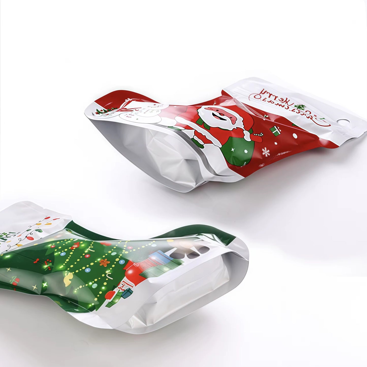 X12pcs Christmas Bag With Zipper #CB2309