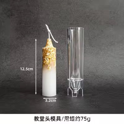 Slim Tall Pillar Candle Mold – Elegant Cylinder DIY Candle Mold #SM2889
