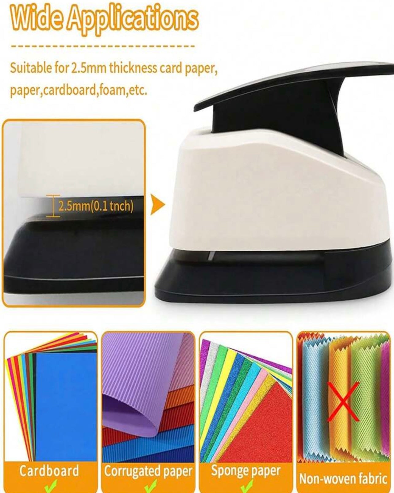 Round-shaped, Handheld And Paper Hole Puncher #PH1859