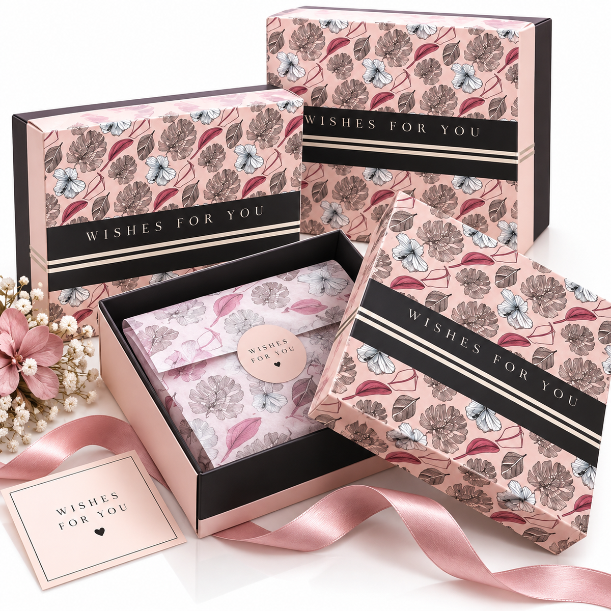 Set of 3pcs Gift Box Packaging #GB4227