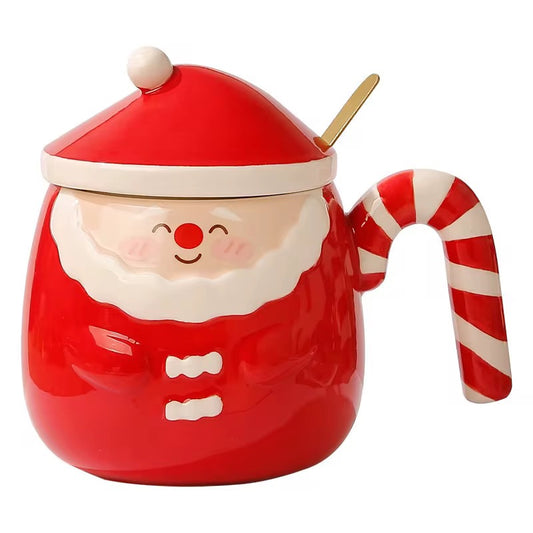 Christmas Mugs With Lid and Spoon #CM2071