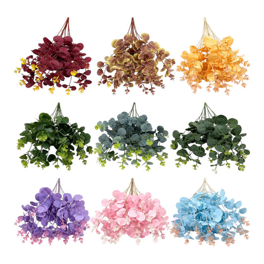Artificial Hanging Eucalyptus Foliage – Assorted Colors #AF4400