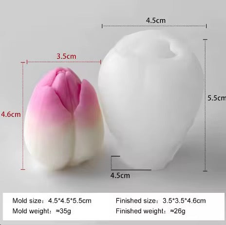 Tulip Flower Silicone Candle Mold
