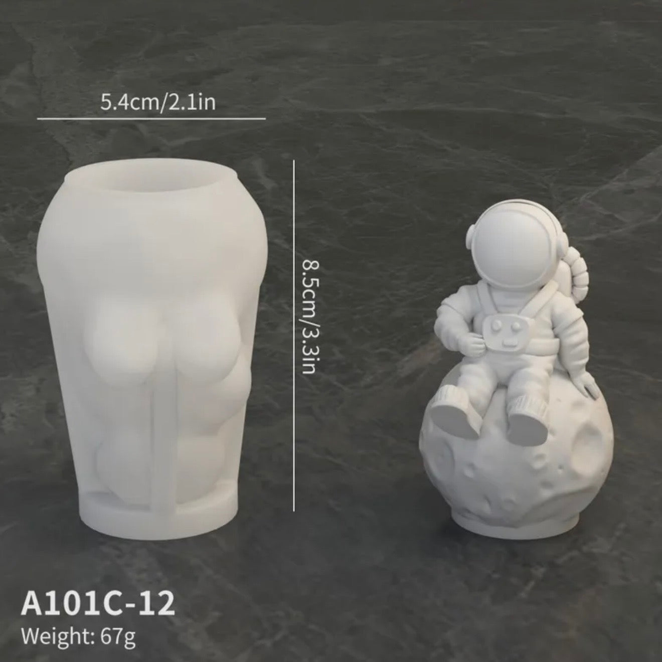 Astronaut Silicone Candle Mold #A101C-12