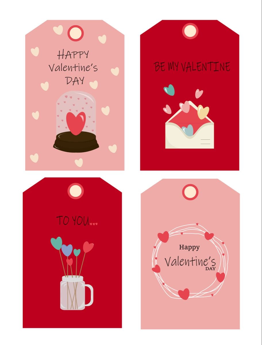 X12pcs - Valentine’s Day Tag #VT1708