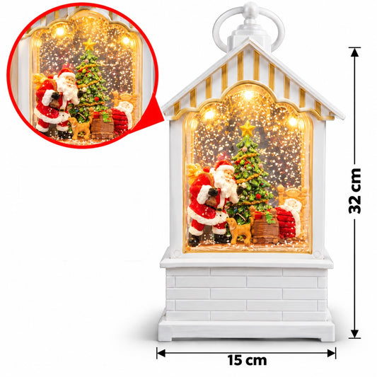 Christmas LED Water Lantern – Santa & Christmas Tree (32 cm) #CD4486