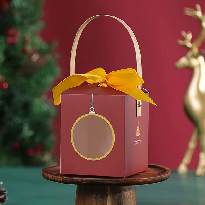 X6pcs Christmas Box With Handle #CB2305