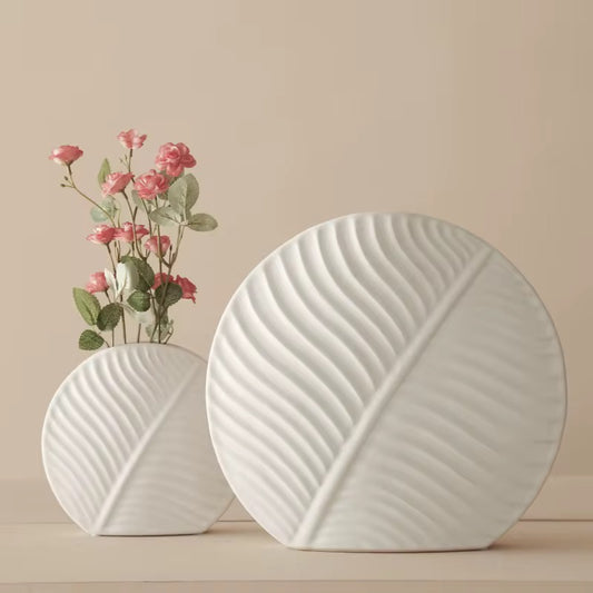 Leaf Shape Ceramic Vase Collection #CV3203